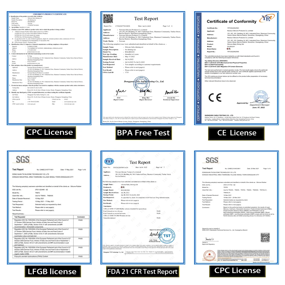 Newsun 100% QC Custom Logo Can Be Matched With A Gift Set Silicone Baby Feeding Plates With Strong Suction