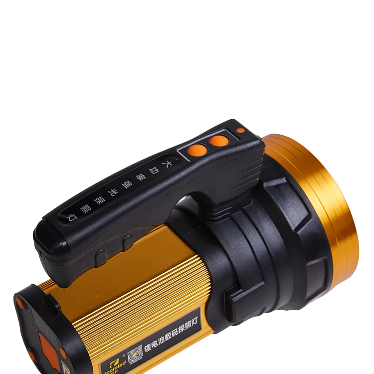 hand search light Powerful Flashlight Outdoor Lighting long Distance Hunting Waterproof Rechargeable LED searchlight Flashlight