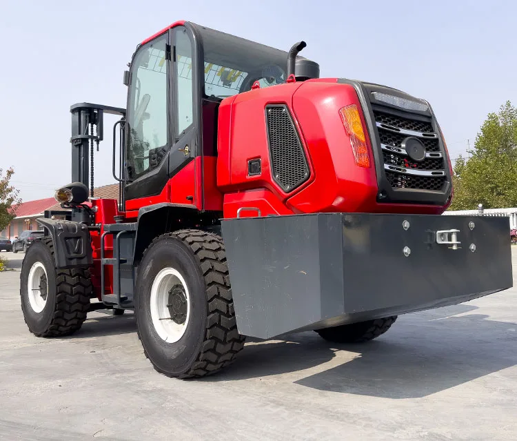 Ce сертифицированный 2 5 t 3t 3 Ton 4WD внедорожные шины триплексный Мачтовый переключатель передач вездеходный дизельный вилочный
