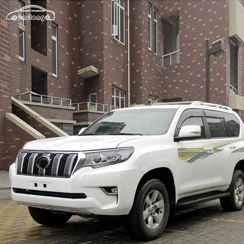 Old To New Car Bumper For Toyota Prado 2010-2017 Upgrade 2018-2020 Style Front bumper Rear bumper Hood Fender Headlights