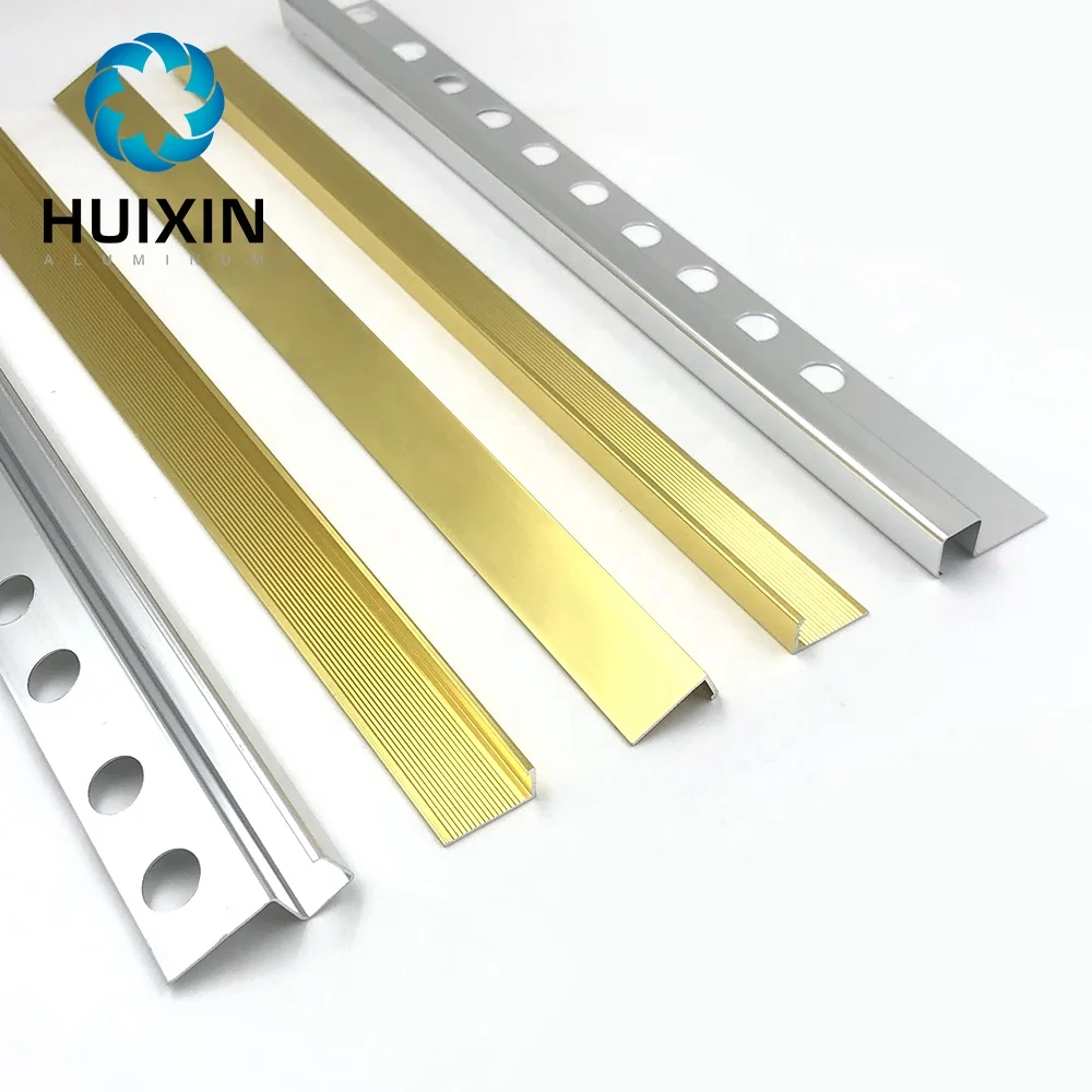 Customized Aluminum Wall Tile Corner Trim Ceramic Metal Tile Trim