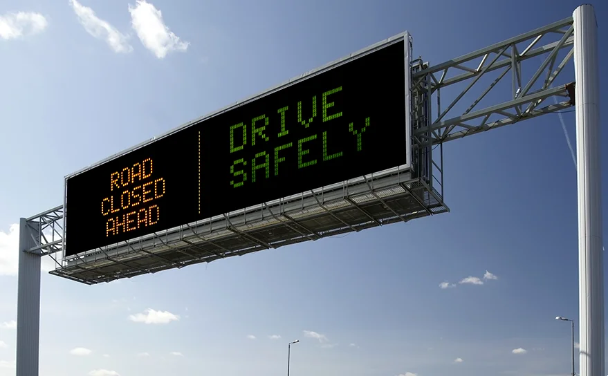 
Variable message sign and Parking guidance information sign 
