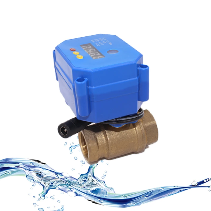 CWX-Timing-Countdown Timing valve 3way motorized actuator ball valves pvc electric open close flower