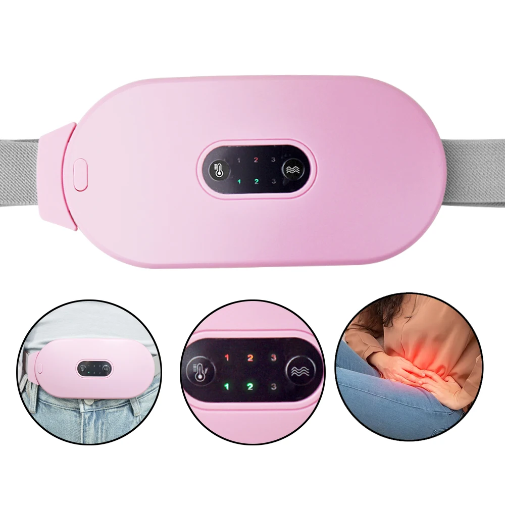 Menstrual Heating Pad Relieve Period Cramp massager Smart Heating period pain relief warm Palace Belt Relieve Period belt