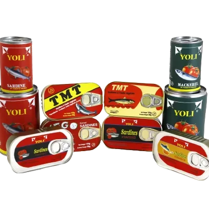 Hot Selling Wholesale Canned Fish Canned Sardines in Vegetable Oil 125g 155g 425g