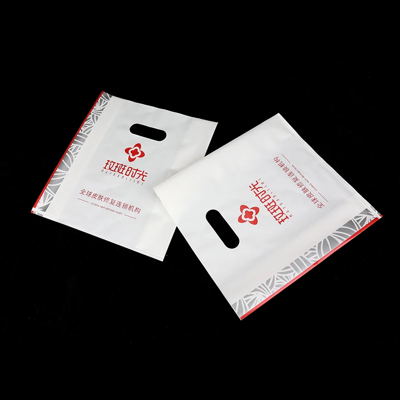 China custom size poly pva water soluble gold plastic bag