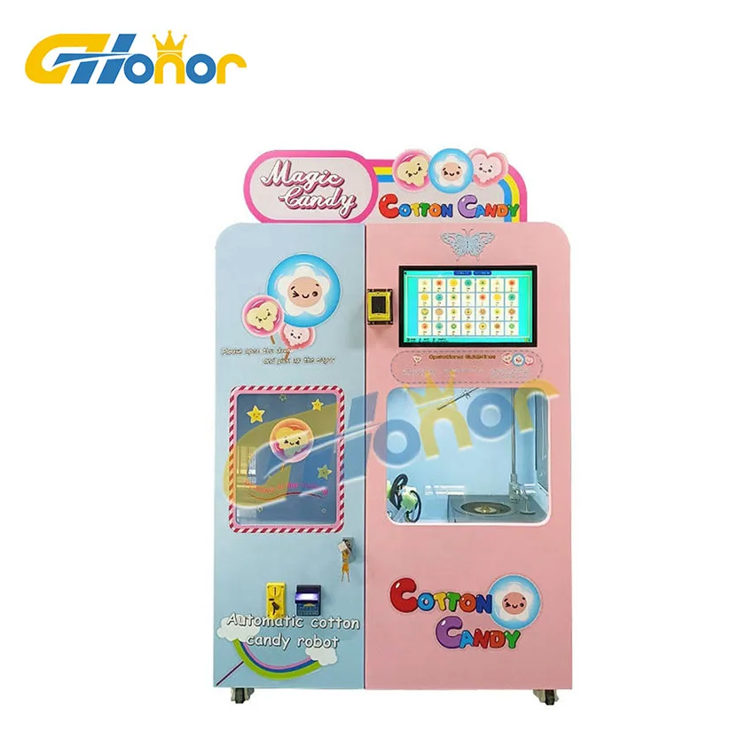 Machine cotton candy maker  professional automatic can  sugar candy smart automatic fairy floss buy vending machine cotton candy