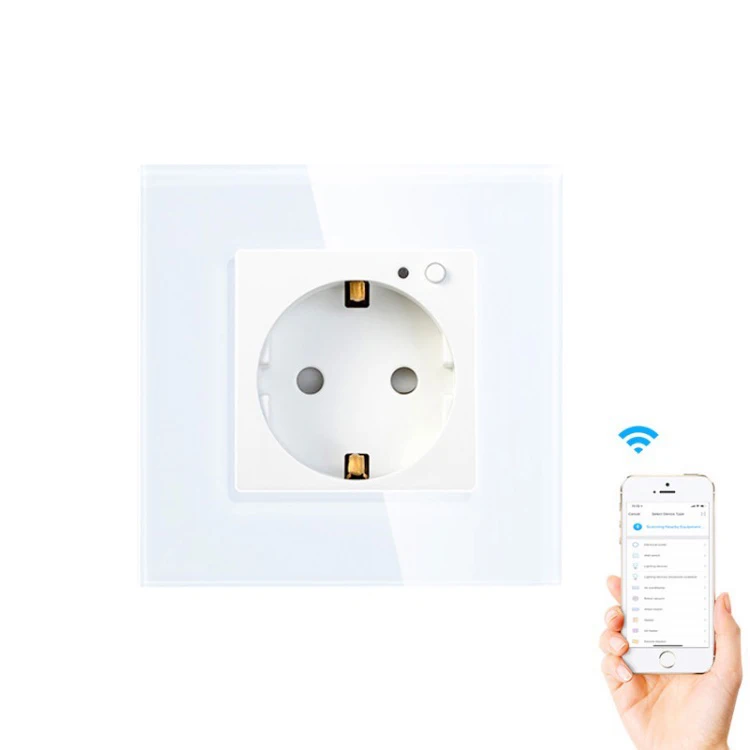 Shuwei Smart Home Tuya Remote Control 16a Eu Standard Smart Automatic Electrical Socket