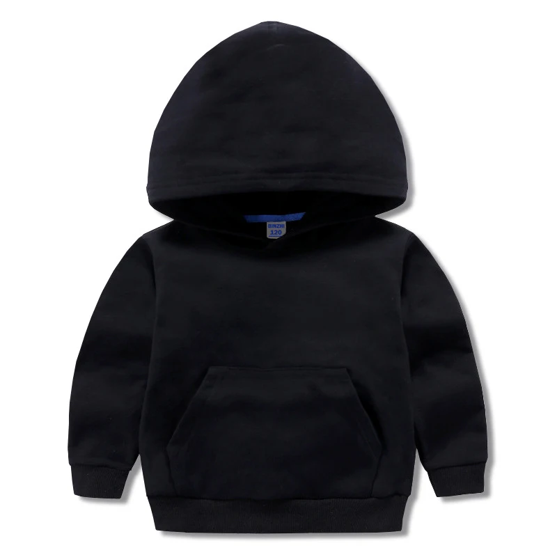 Factory Wholesale Custom Children Cotton Hoodies Unisex 3D Pattern lined Hooded French Terry Kids Boys Puff Printing Blank