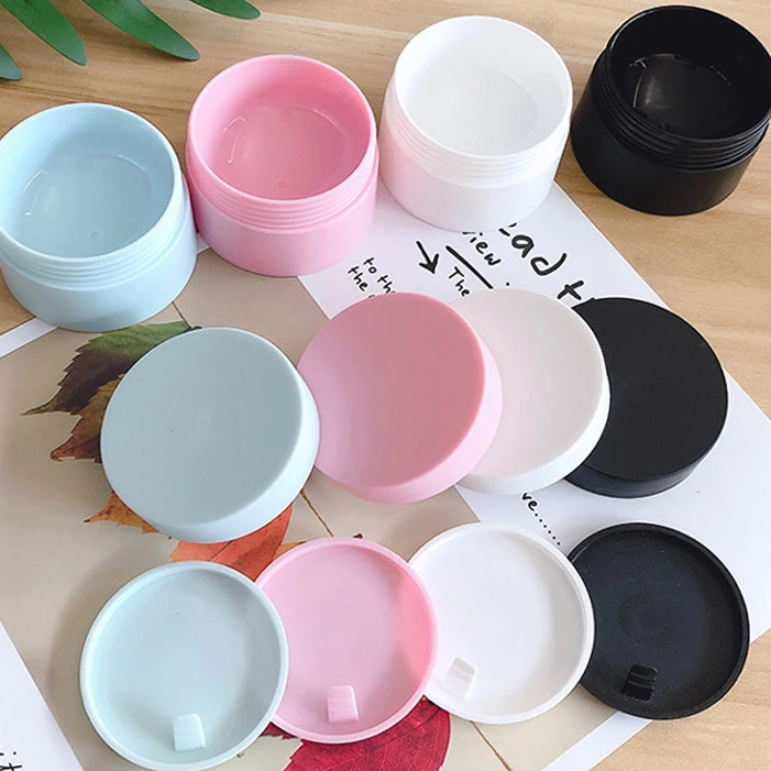 High Quality 5g-100g Body Round Frosted Face Cream Jars With PP Plastic Lids For Personal Care Packaging