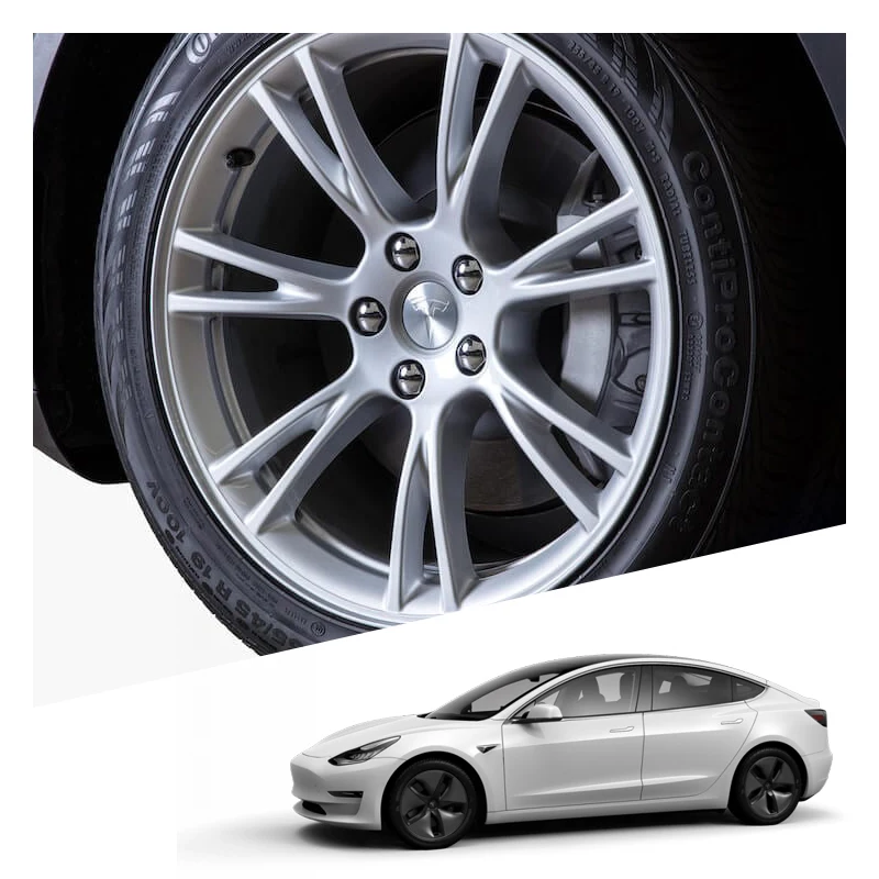 Car Wheel Lug Nut Cover Center Logo Emblem Modification Hub Cover For Tesla Model Y