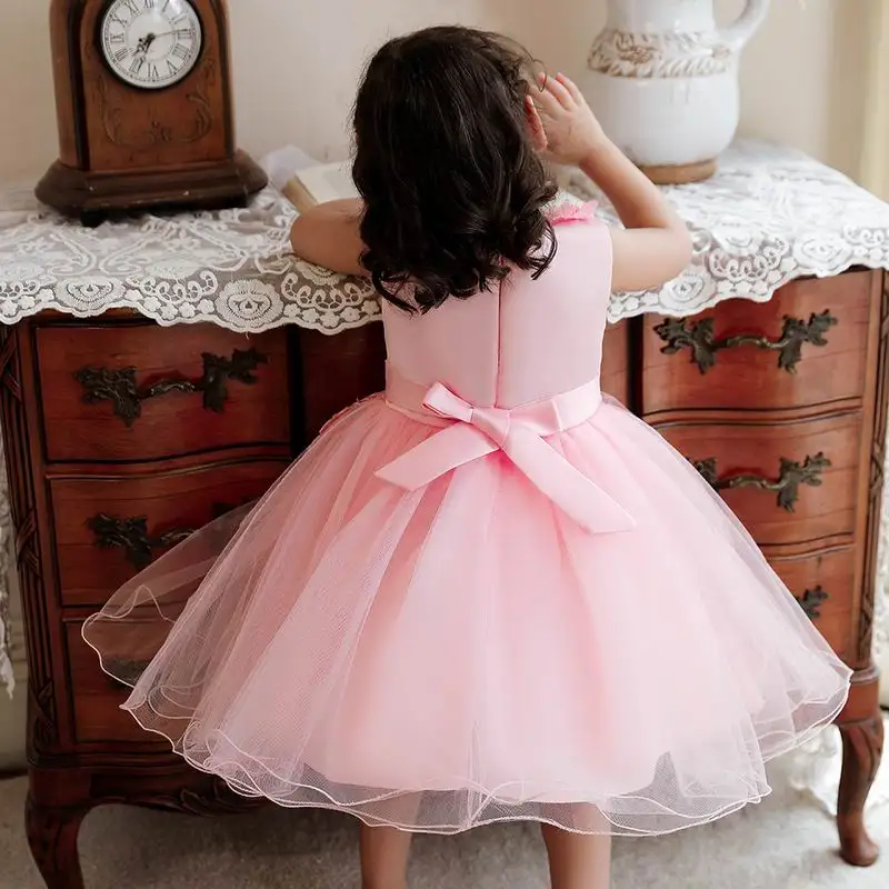 Платье для новорожденных девочек, Летнее мини-платье для крещения, одежда для первого причастия