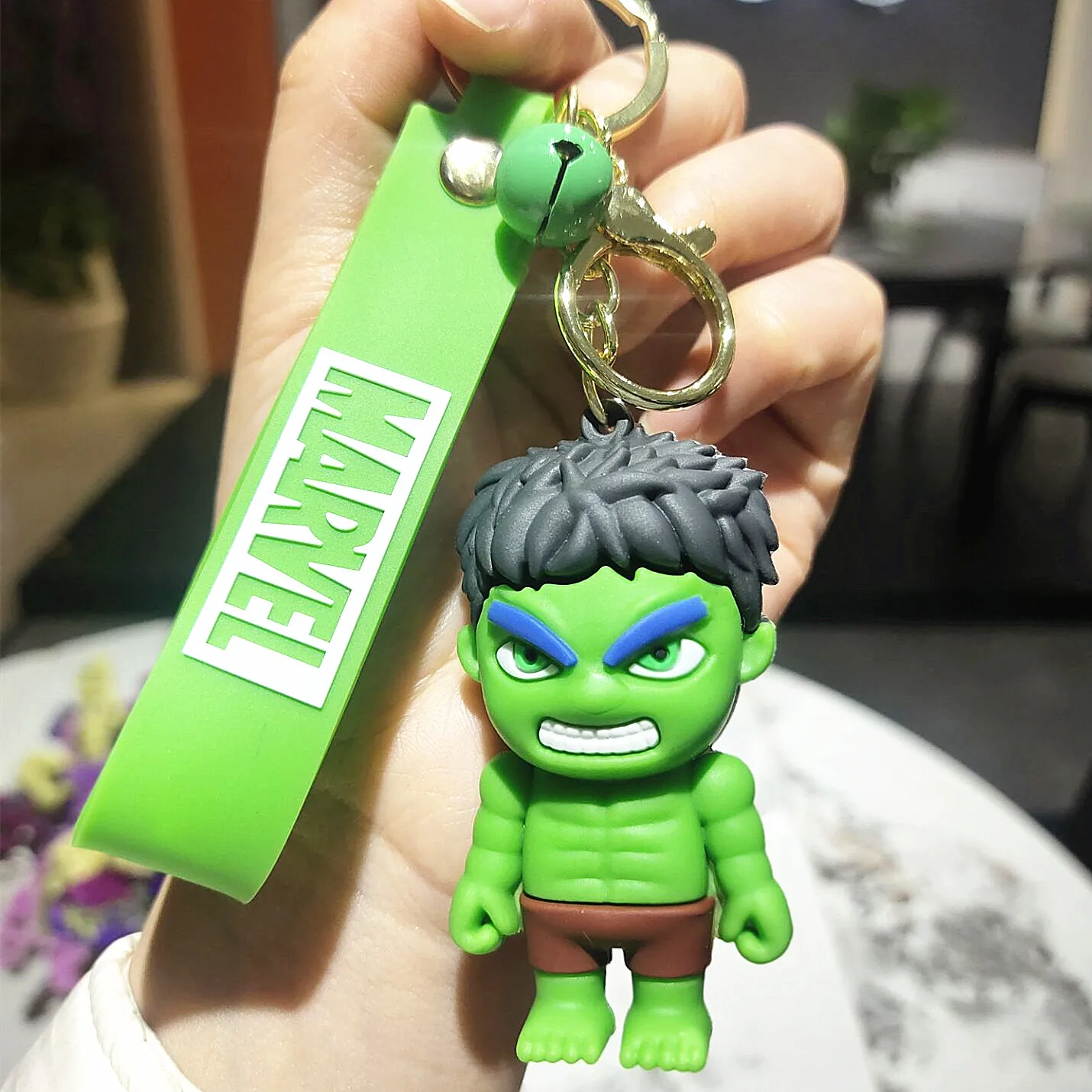 2024  New cartoon The Avengers doll keychain creative car keychain captain Hulk bag pendant