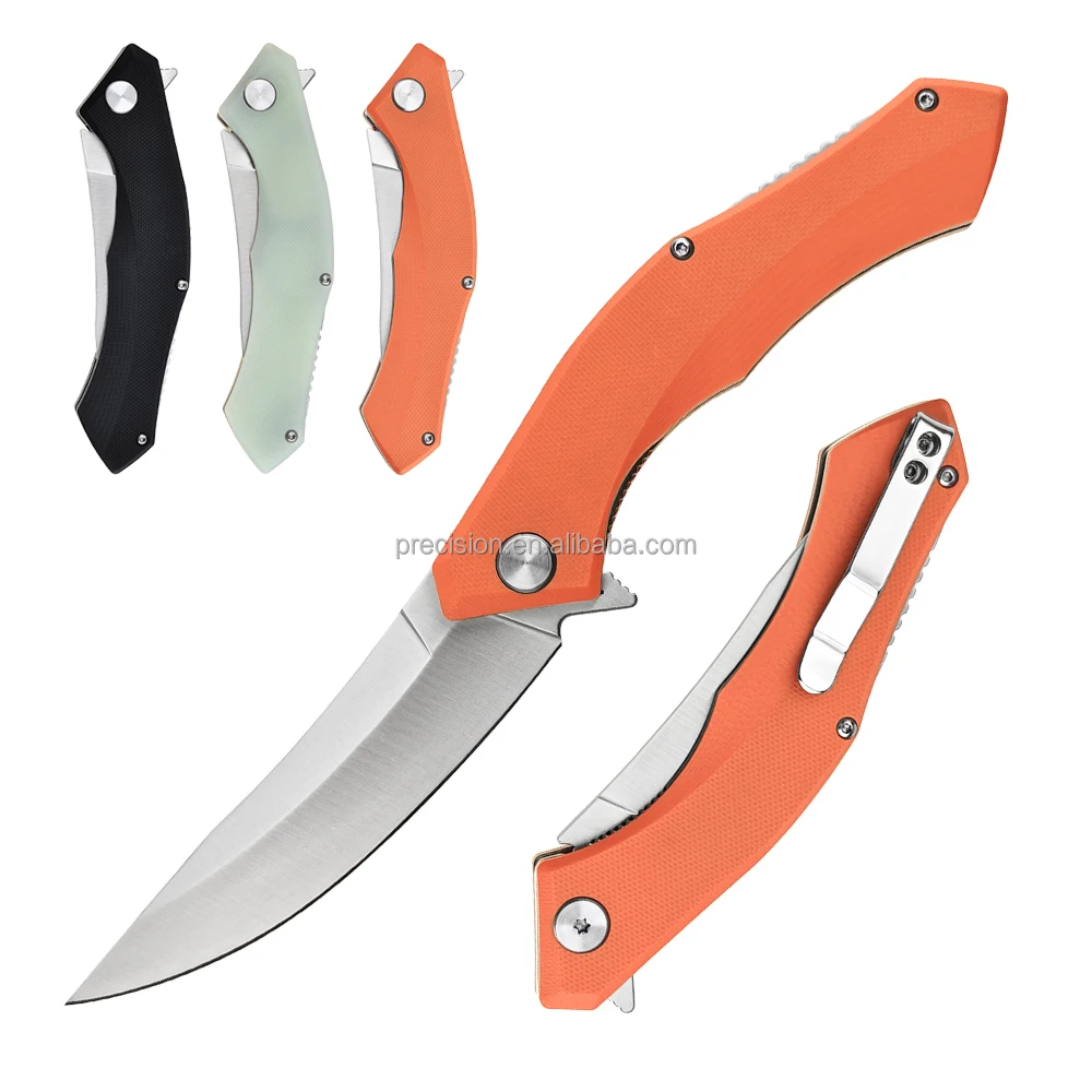 Карманный нож для самообороны с 3,7 ручкой G10, тактический охотничий складной нож с шарикоподшипниками