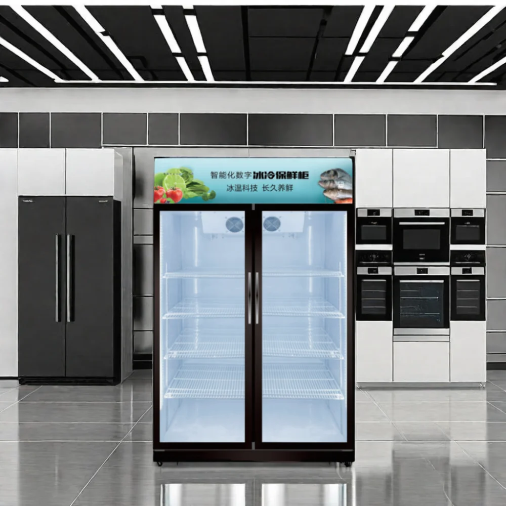 Intelligent Digital Stainless Steel Fresh-Keeping Cabinet New Portable Compressor Unit Sliding Hotels Households Outdoor Use