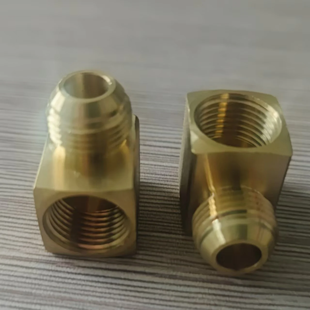 1/4 3/8 1/2 5/8 3/4 SAE 45 Male Female Flare Straight Elbow Cap Brass Fitting UNF Thread Air Conditioner