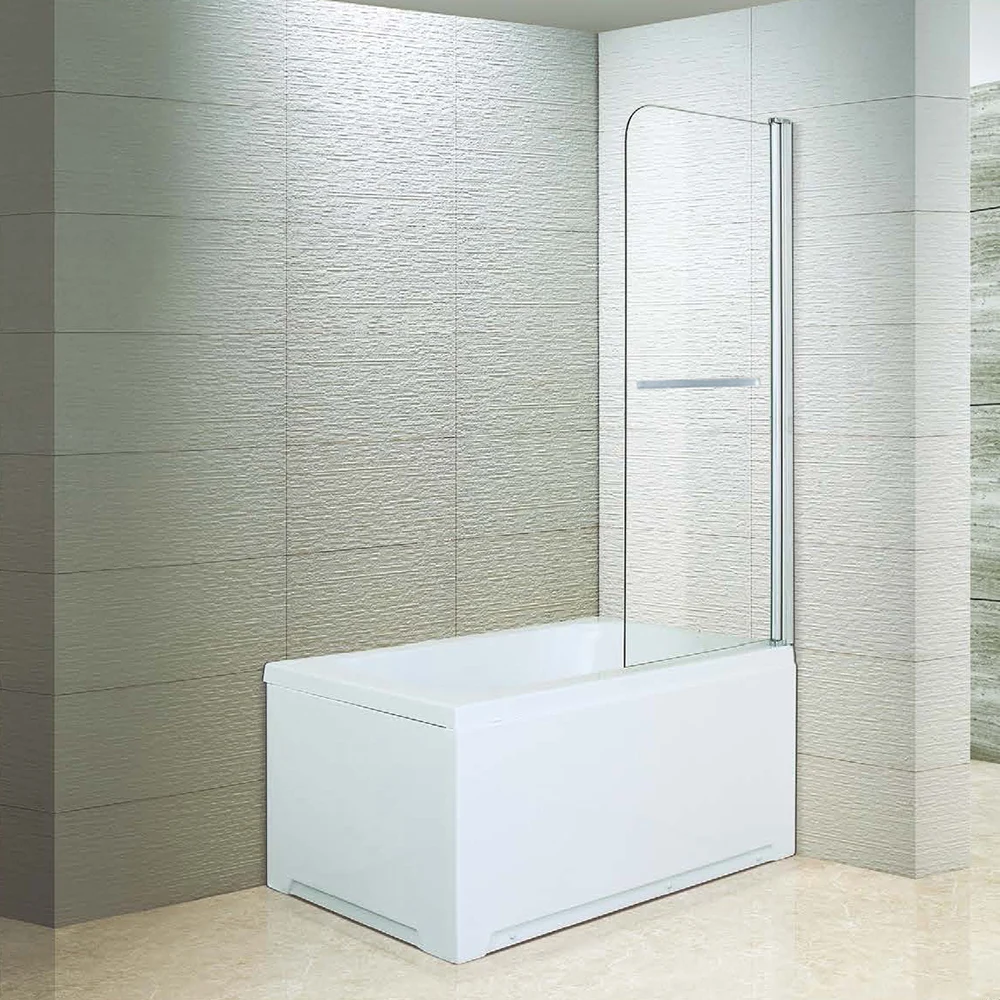 Wholesale High Quality Bathroom Bathtub Fold Frameless Bath Shower Folding Screen