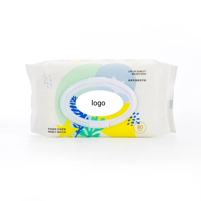Baby Wipe Wet Non-woven Soft Confortable Feeling 80PCS Household Skin Care Cleaning Daily Life Freely Samples Offered Unscented