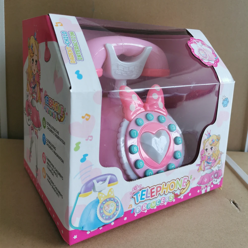 Old Style Telephone Kids Pretend Play Phone Toys Early Educational Kits Smartphone