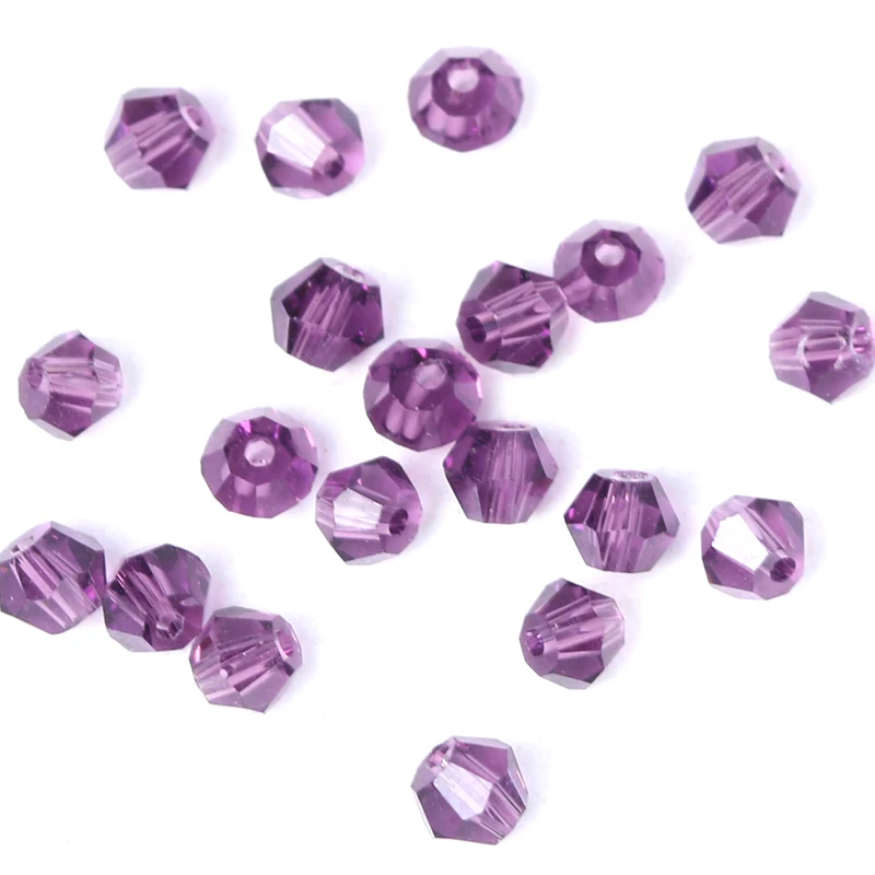 Wholesale cheap loose glass beads color transparent pointed beads crystal beads used in jewelry and clothing making