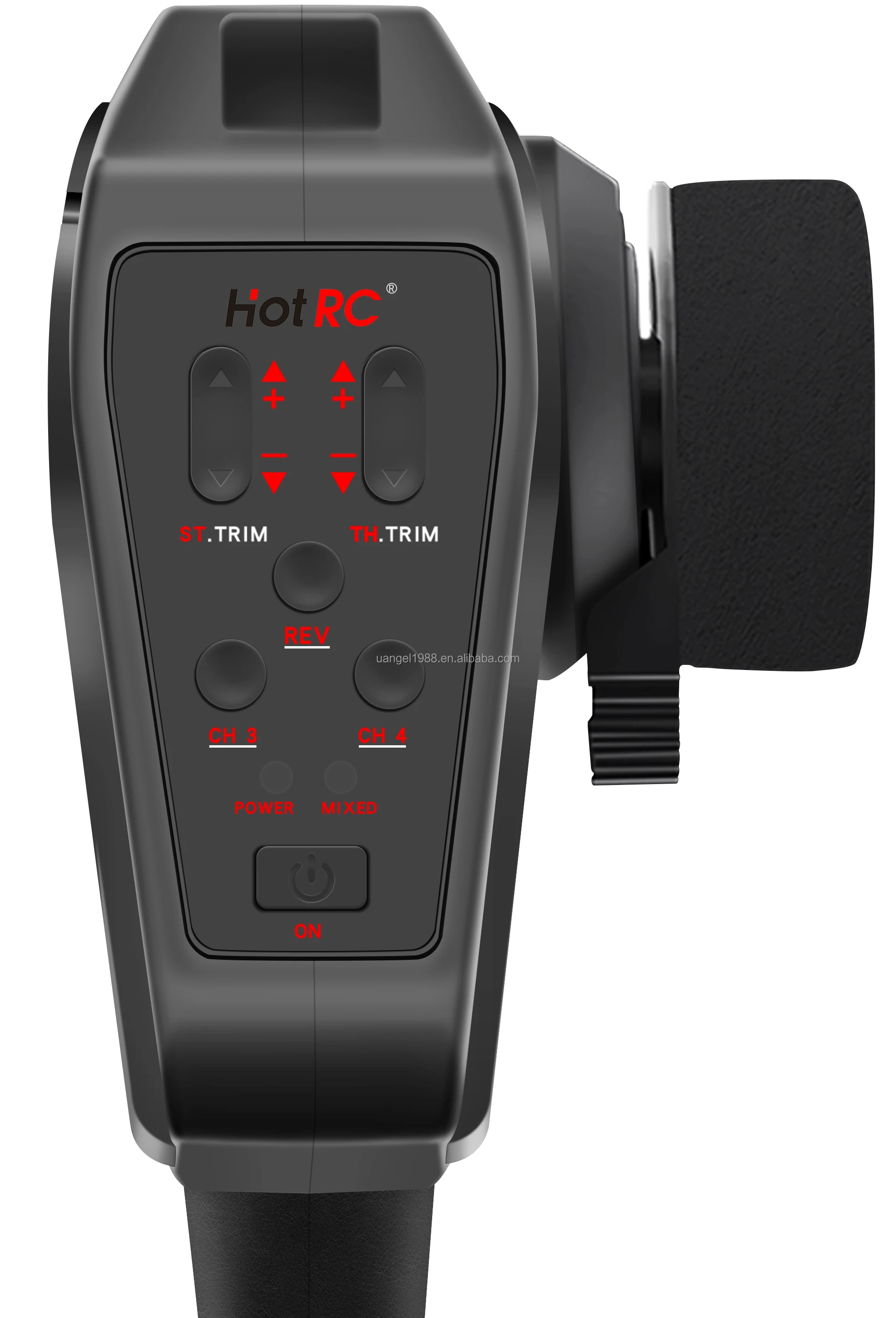 HOTRC CT-600 CT400 6CH 4CH 2.4GHz Radio System Transmitter Remote Controller with CT-600 6 Channel Receiver for RC Car Boat Tank