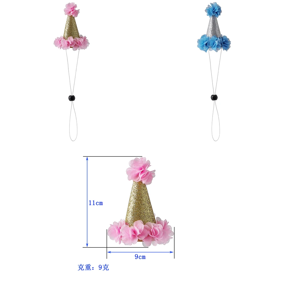 Wholesale Pet Birthday Party Supplies Lovely Print Decoration Scarf Hat Holiday Polyester Dog Bandana