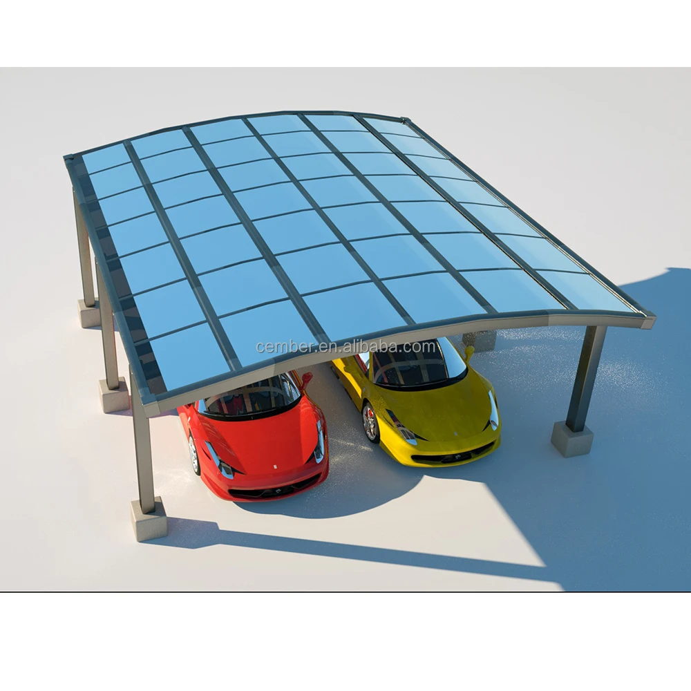 High Grade Easy DIY Elegant Aluminium / Solid PC Single Carport / Garages, Canopies / Car Shelter