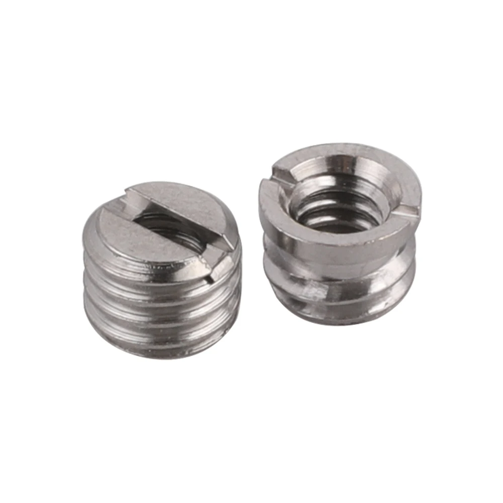 Manufacturer Aluminum Adapter 1/4 to 3/8 inch Convertion Screw for DSLR Camera Quick attach tripod mounts photography