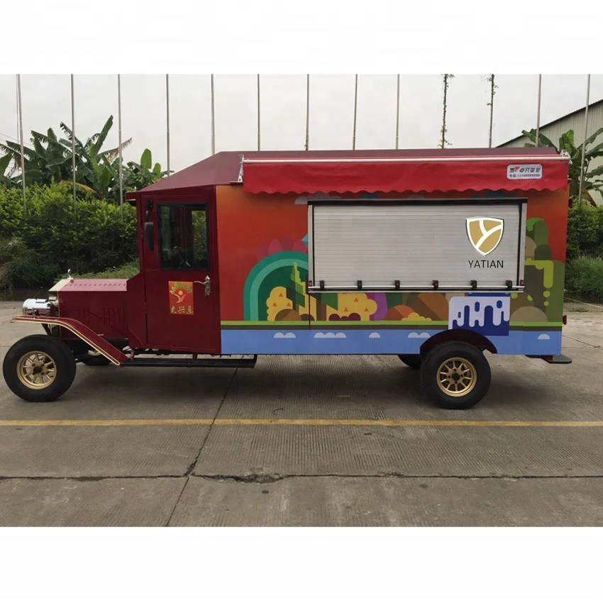 
OEM manufacturer 48V mobile ice cream cart with four wheels 