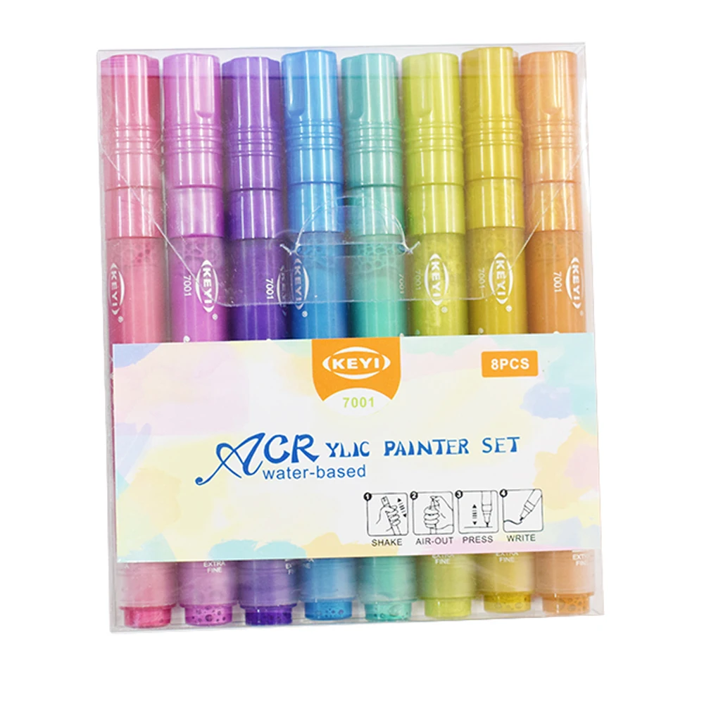 
Multicolor water based ink acrylic paint marker pens set for drawing 