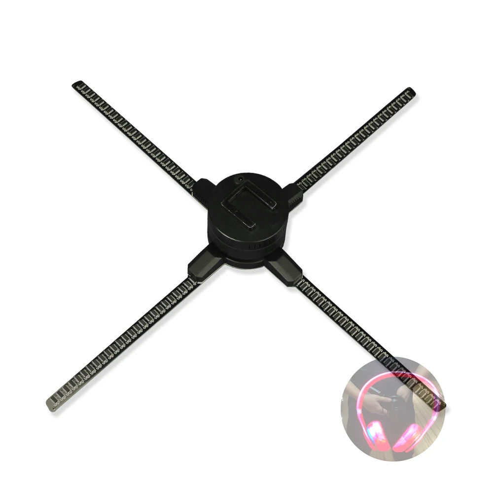 Manufacturer Supply Customized 3D Desktop Fan Screen Holographic Display For Advertising
