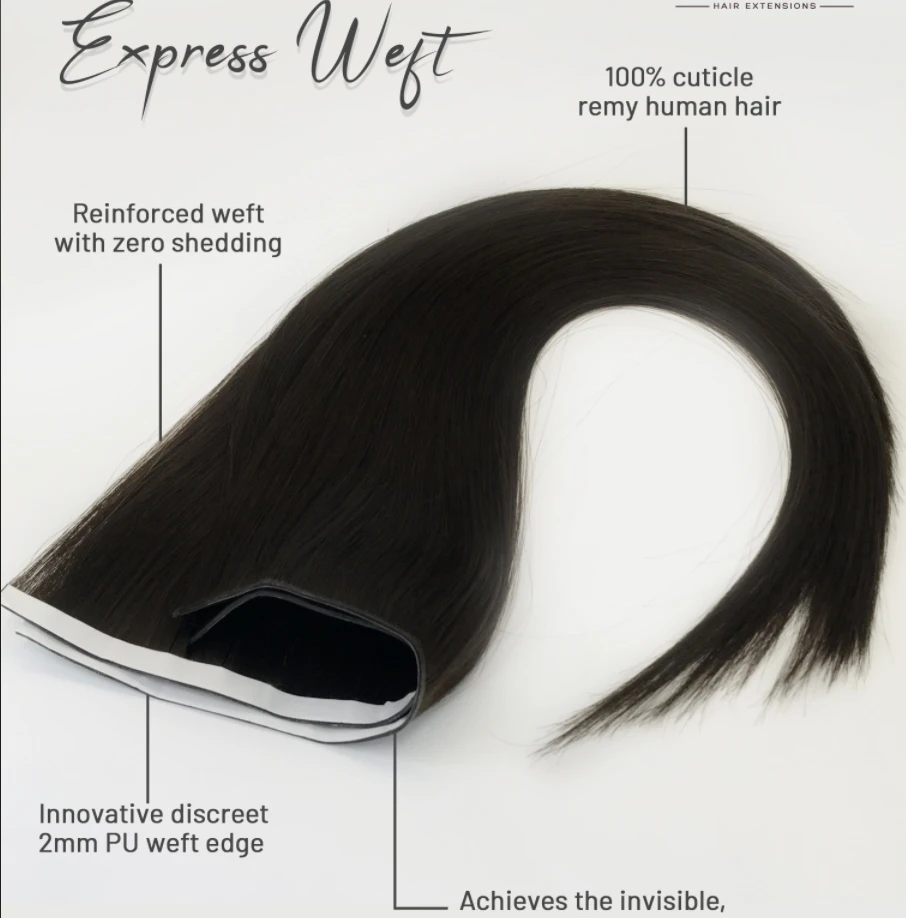 Гениальная лента Express Weft на методе naues Design nahtlose XO unsichtbare flache Schuss Loch Twin Tab Haarverlangerungen