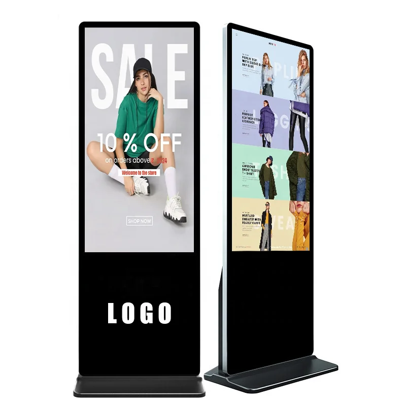 32 43 50 55 inch Totem Touch Screen Vertical Advertising Machine Touch Lcd Floor Standing Advertising Display Monitor