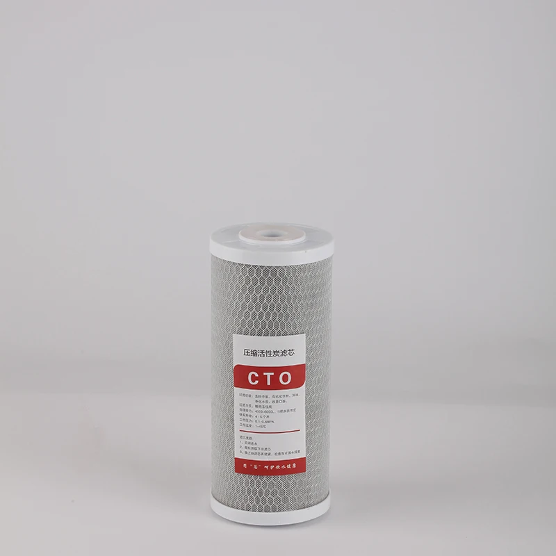 CTO RO Cartridge for Refillable Water Filter Activated Carbon High Flow Block Sediment Fresh Pure 10 Inch White HSD 10 W 10inch