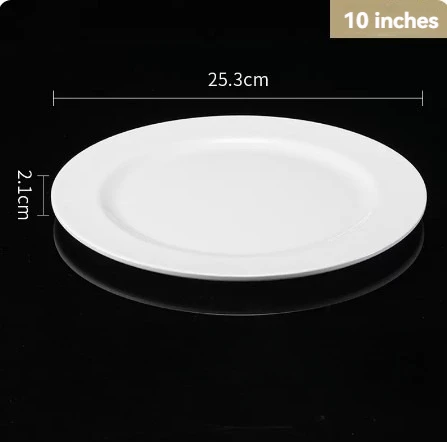 Hot sale bone china plates different sizes European style white porcelain plates
