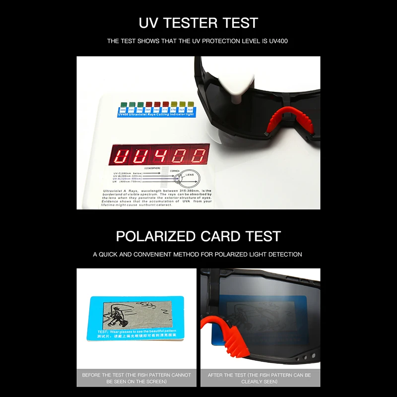 Polarized Mountain Bike Cycling Glasses Outdoor Sports Bicycle Goggles UV400 Men Women Sport Sunglasses with 3 Lenses Option