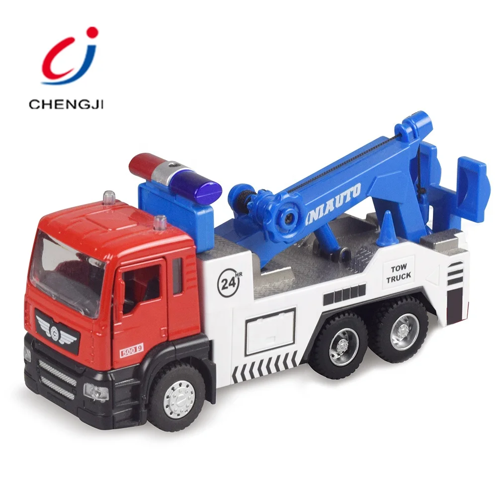 Wholesale 1:50 scale alloy engineering car model boys light sound truck mainan diecast