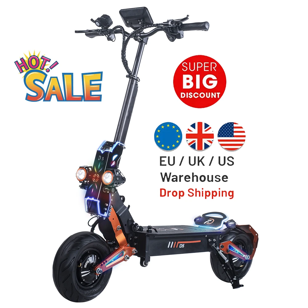 Free shipping 12 inch 1680Wh Obarter D5 EU warehouse USA stock adult off road electric scooter 5000w