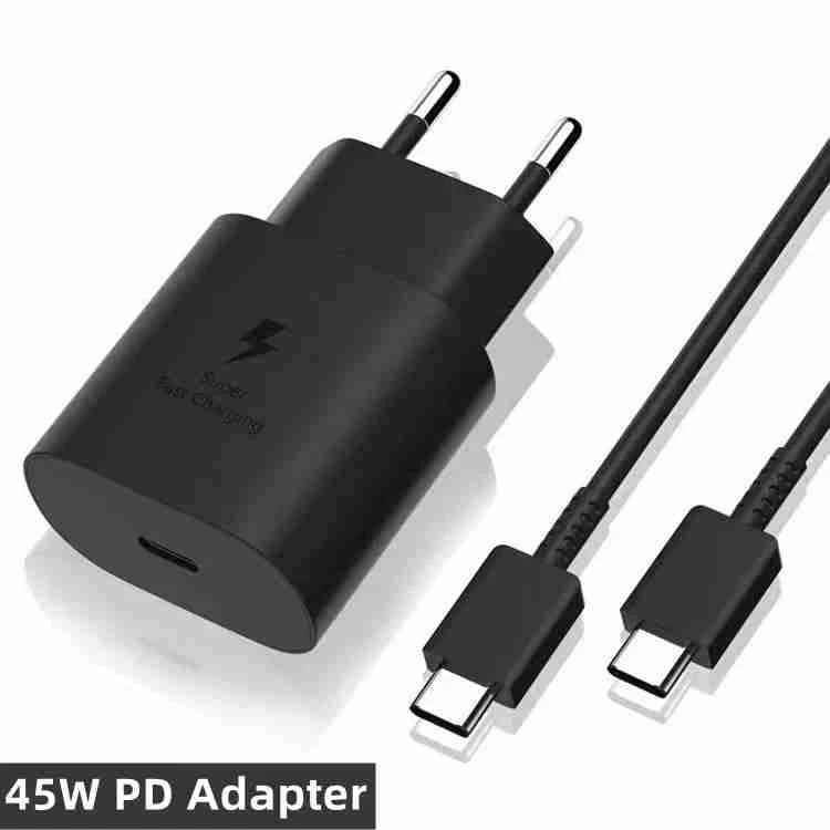 Original 45 PD USB C Travel Adapter Super Fast Charger USB Cable TA845 Set for Samsung Note20 S20
