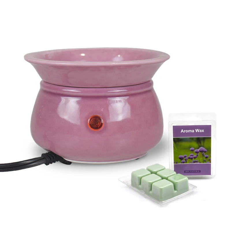electric aromatherapy wax warmer essential oil burner ceramic hot plate wax melt warmer aroma censer candle jar warmer