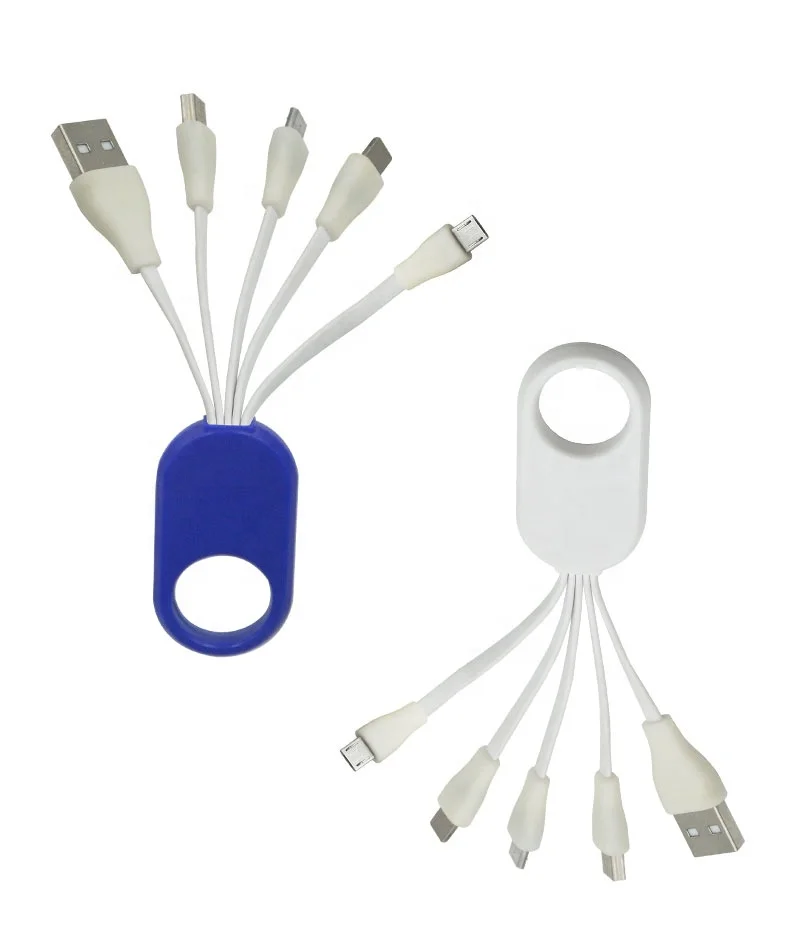 Рекламный подарок Универсальный USB-кабель для зарядки 3 в 1 Многофункциональный компьютер 4 и брелок передачи данных US