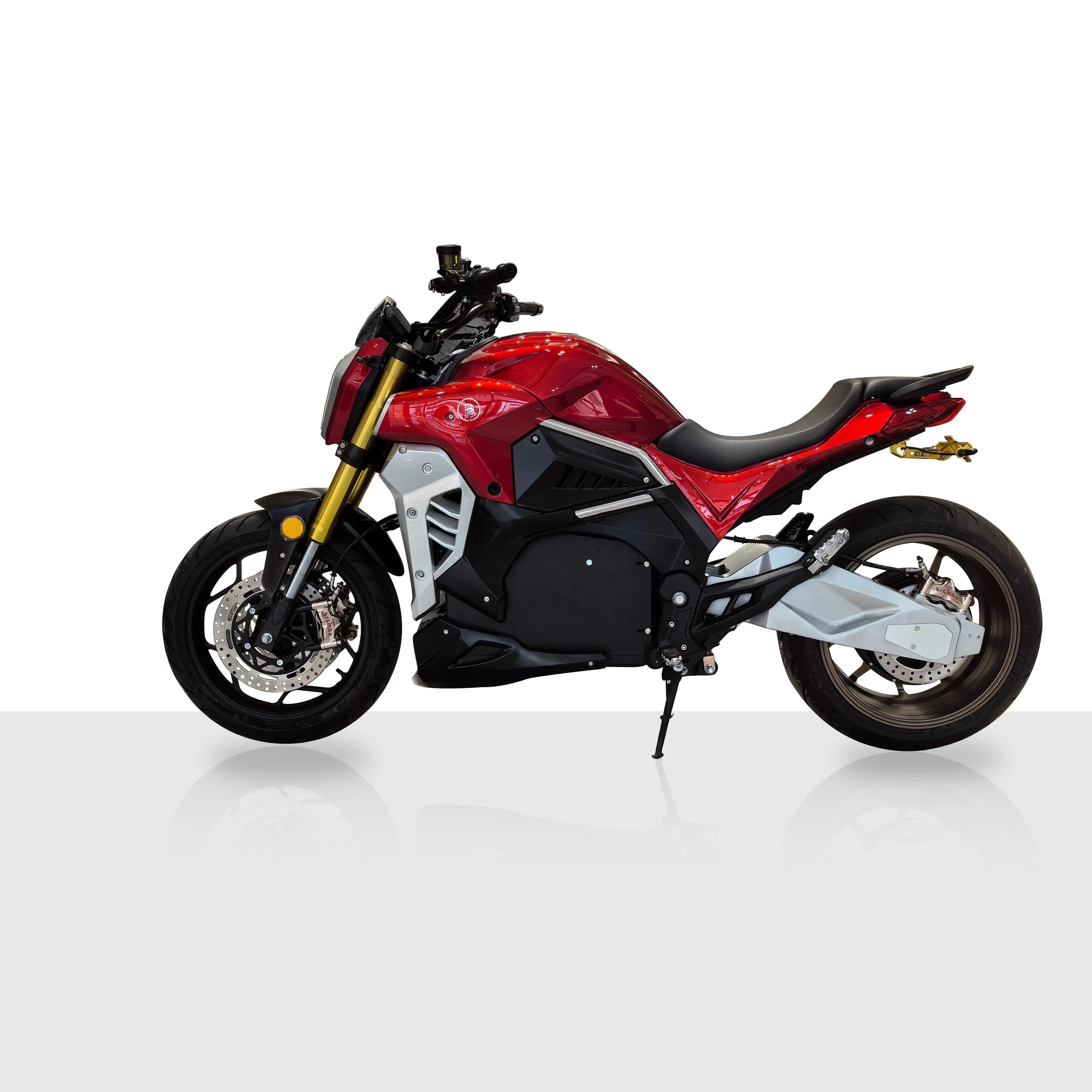 New Model 8000w Hub Power 72v Wide Single Swing Arm Electric Motorcycle