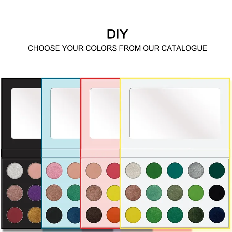 Customized Single Color Eyeshadow Palette Matte Pressed Eyeshadow Multichrome Duochrome Make up Pigmented Eye Shadow