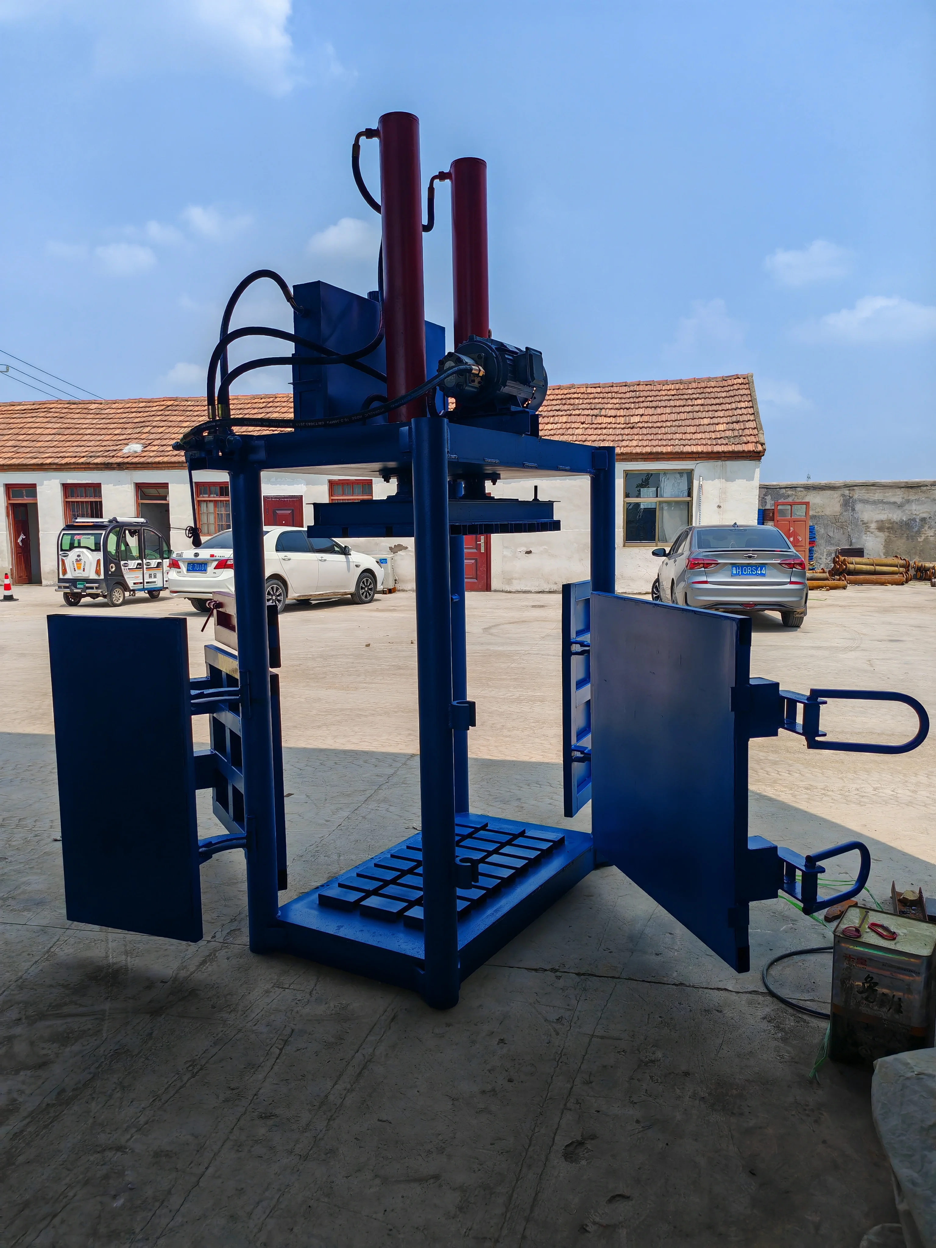 China factory waste scrap hydraulic pressing baling machine plastic baler machine