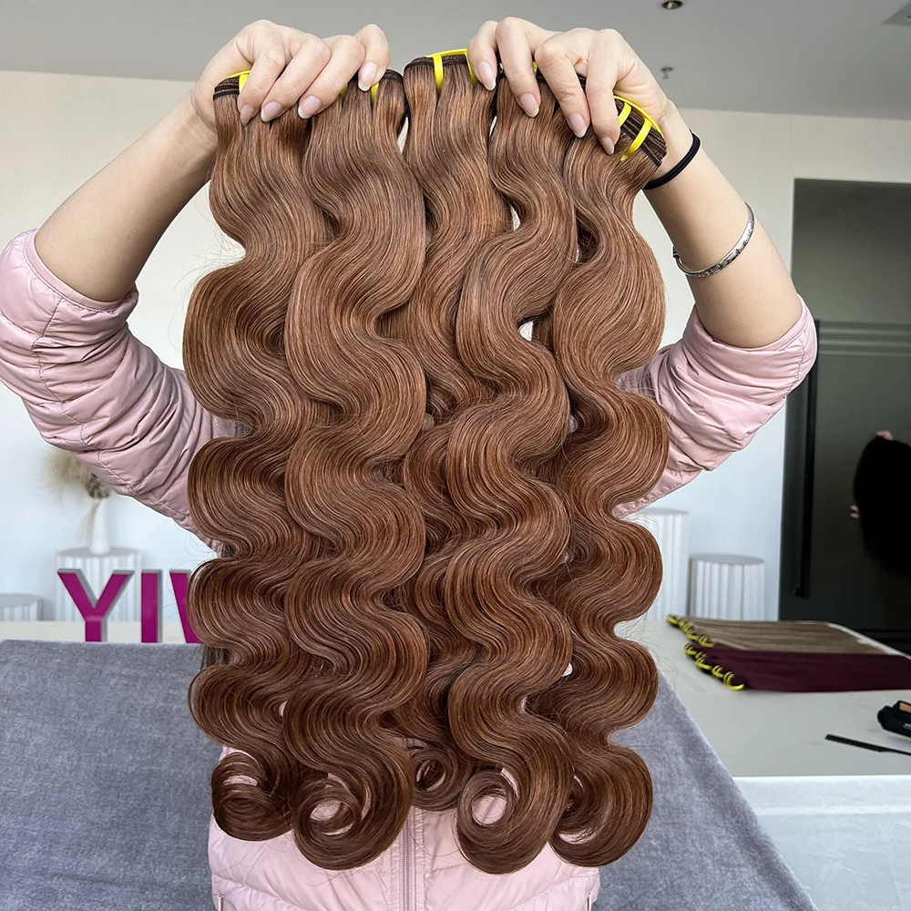 Colored Brazilian Body Wave 100% Remy Hair Extension Bundles Vendor Black Brown Blond Red Human Hair Weave Bundles