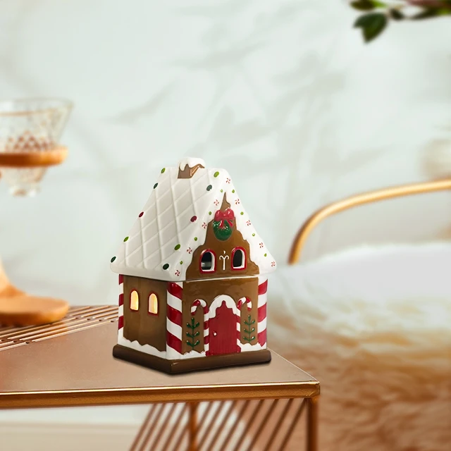 Christmas series Aromatherapy Wax Melting Lamp with Hardware Cover Fragrance Emitting Aroma Diffuser