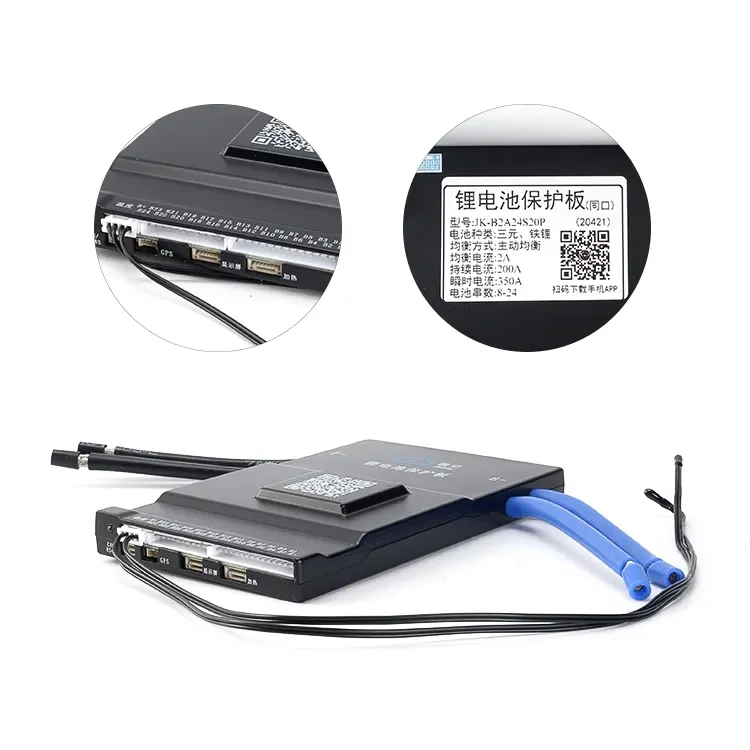 США ЕС JK-B2A24S20P активный баланс BMS 8S 12S 16S 20S 24S 200A 24V 48V 72V BT CanRS485 коммуникационная батарея Lifepo4 JK Smart