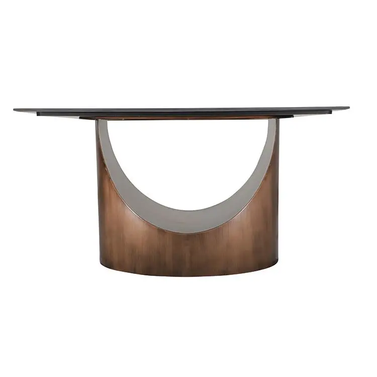 Best Dinning Modern Sintered Stone Coffee Set Rustic Fine Restaurant 2023 Cheap Price Dining Table For Conference