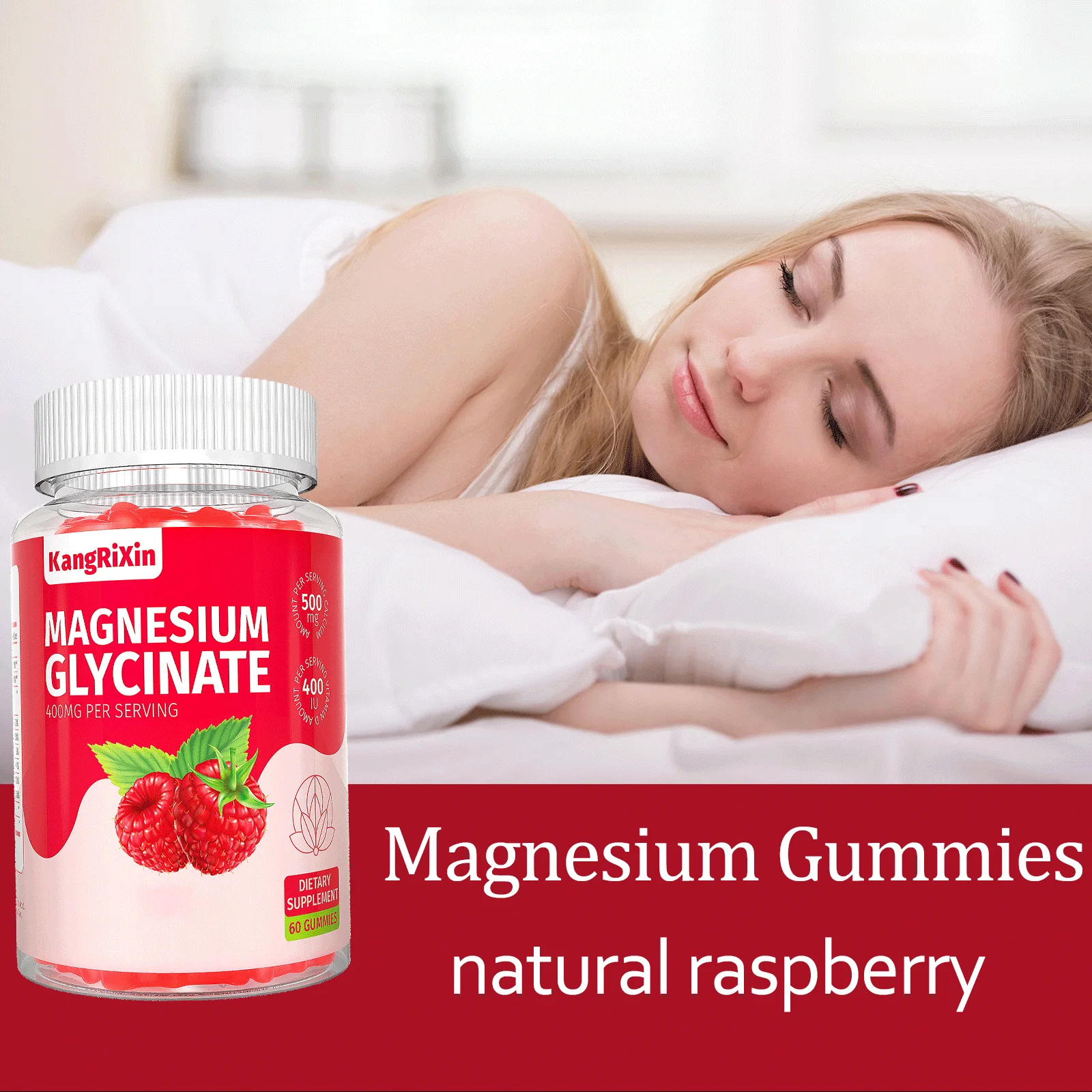 Own-brand vitamin calcium zinc dietary supplement magnesium glycinate gumdrop