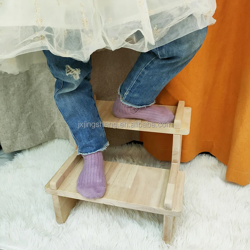 Kitchen Little Helper Stool Durable Plywood Learning Tower Folding